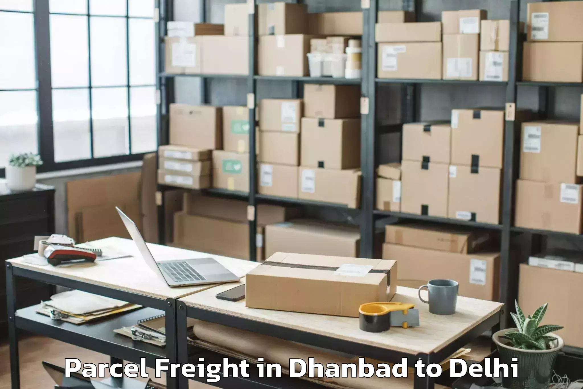 Dhanbad to Parsvnath Mall Inderlok Parcel Freight Booking